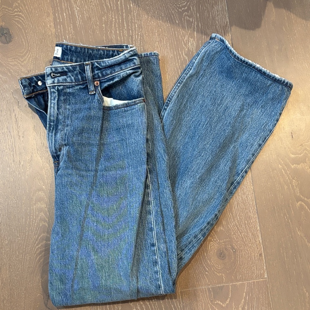 Curve Love Relaxed High Rise Blue Women's Jeans 29/8 Regular